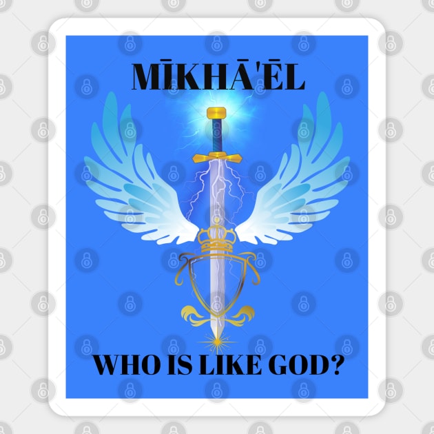 St. Michael Who Is Like God? 2 Magnet by stadia-60-west